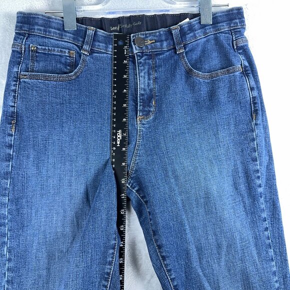 Lee Jeans Boot Cut Womens Size 12 Medium Sinfully Soft Denim Blue 3535735 - Picture 7 of 10